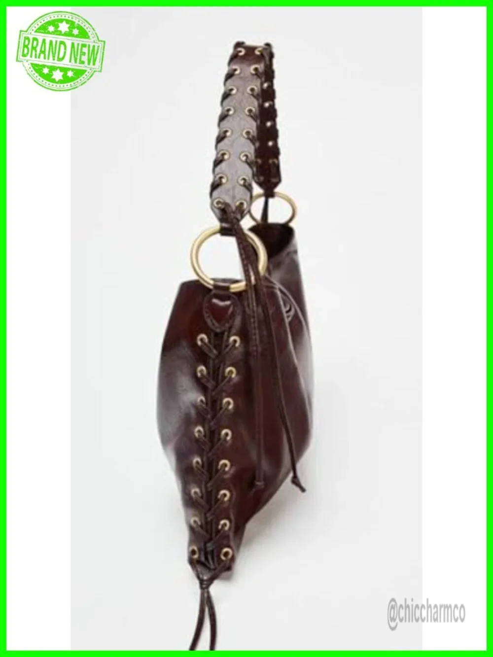 Slouchy PU Leather Crescent Hobo Bag Crossbody Purse Shoulder Tote